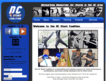 Tablet Screenshot of dcstuntcoalition.org